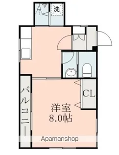 上之園ハイツ【3階】の間取り