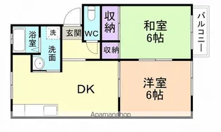プレジール塩屋【2階】の間取り