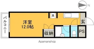 コーポ朝日Ⅵ【4階】の間取り