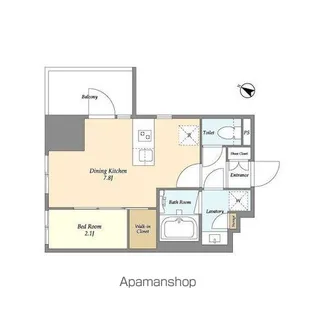 ドゥーエ横濱鶴見【7階】の間取り