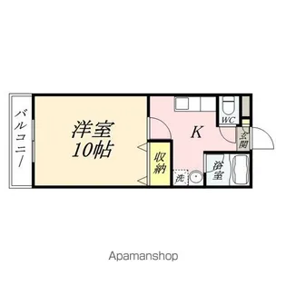 ケイズシティ豊成【306号室】の間取り