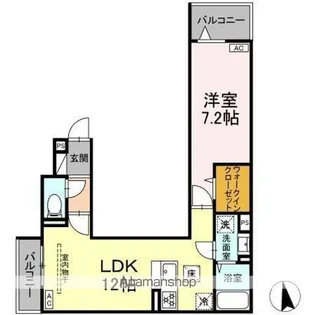 セレスティア亀有【1階】の間取り