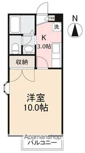 ボヌール30A・B・C【B205号室】の間取り