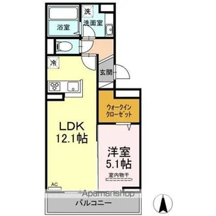 ドミール皆春【3階】の間取り