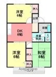 ニューセジュールタケヒロ【201号室】の間取り