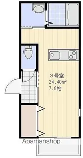 フラワーコート【203号室号室】の間取り