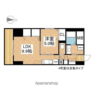 プレステージ千種【8階】の間取り