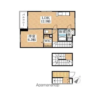 シェリエⅡ【3階】の間取り
