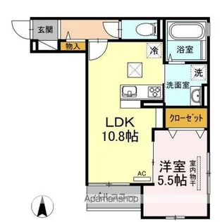 モンレーヴ【1階】の間取り