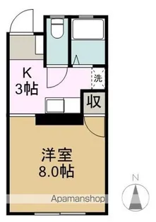 ハイツ佐紀【2階】の間取り