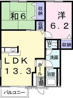 リーヴメゾン北館 A【1階】の間取り