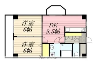 ロイヤル天神南【1115号室】の間取り