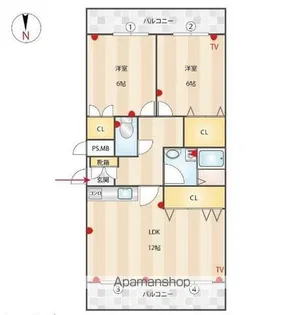 第一幸陽ビル【303号室】の間取り