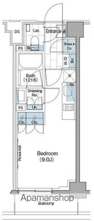 ザ・パークハビオ新宿【6階】の間取り