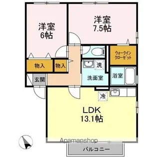 ウィルコート水道橋 A【2階】の間取り
