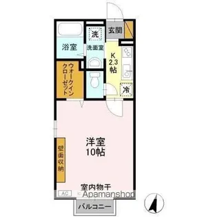 千葉県千葉市若葉区殿台町【アパート】の間取り