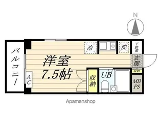 サンハイツユタカ【3階】の間取り