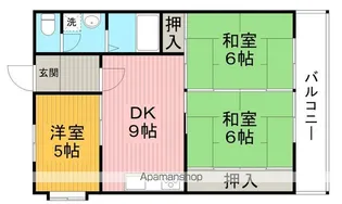 第2ユーロハイツ東豊中【5階】の間取り