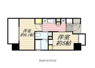 エステムプラザ福岡県庁前ネオシス【5階】の間取り