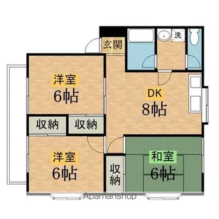 エスポワール参番館【2階】の間取り