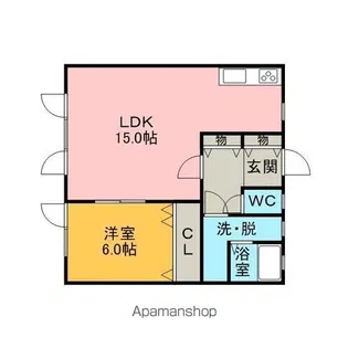 セジュール弐番館【2階】の間取り