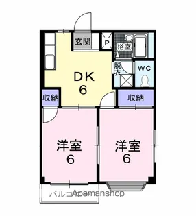 りんごの家A【2階】の間取り
