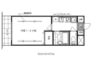 STAIRWELL M【107号室】の間取り