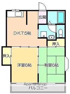 セジュール静 C棟【2階】の間取り