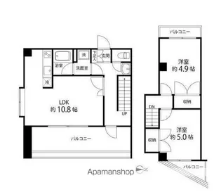 シャトー・ド・デューカル【7階】の間取り