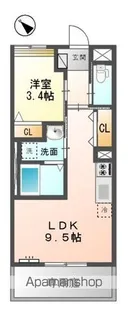 AREA ART【105号室】の間取り