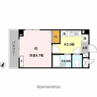 大阪府大阪市港区築港3丁目【マンション】の間取り