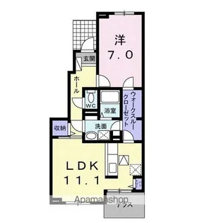 エストレーラⅢ B【1階】の間取り