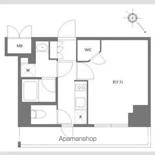 ケーディーエックスレジデンス豊洲【6階】の間取り