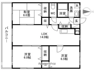 ベルリッツ金子【2階】の間取り