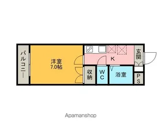 プリミア篠目【2階】の間取り
