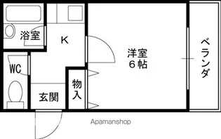 プチハウス仁川【1階】の間取り
