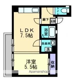 ラッフルズ エグゼクティヴ【2階】の間取り
