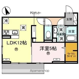 D-PLACE駅南大路【1階】の間取り