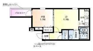 フジパレス高石千代田1番館【2階】の間取り