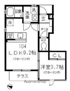 BONHEUR【1階】の間取り