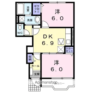 メリッサⅠ【1階】の間取り