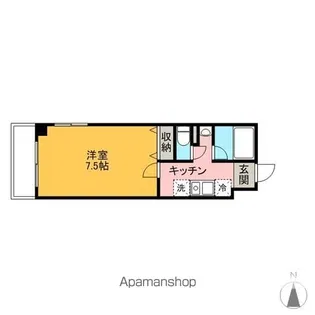 リバーサイドビュー皇漢【4階】の間取り