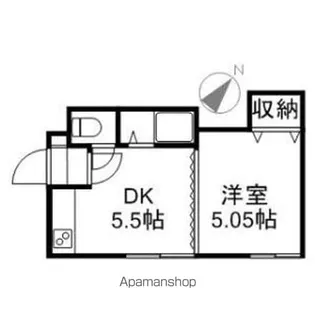 カノン美園【102号室】の間取り