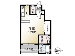 RAYS HISHINUMA【103号室】の間取り