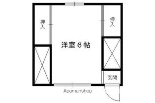 上賀茂アパート【201号室】の間取り