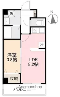 メルベーユ丸の内【202号室】の間取り