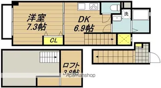 ラルジュ・レーヴ【2階】の間取り