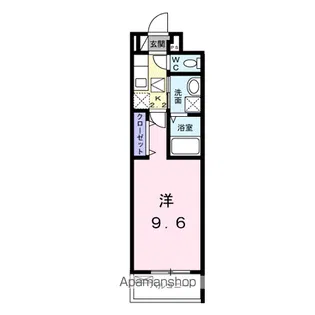 サンセリテ橘【1階】の間取り