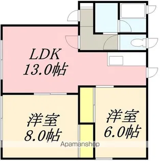 ガーデンコートⅠ【202号室】の間取り