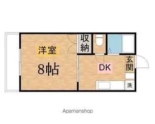 サニーハイツE&M【1階】の間取り